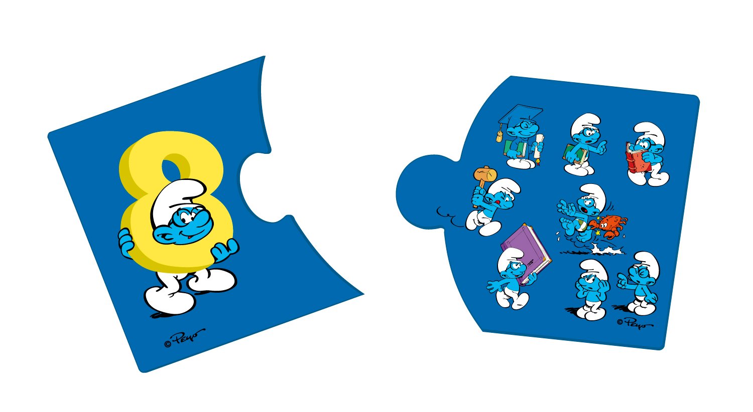 Barbo Toys Barba Toys Pieces Smurf Count Learning Game Puzzles