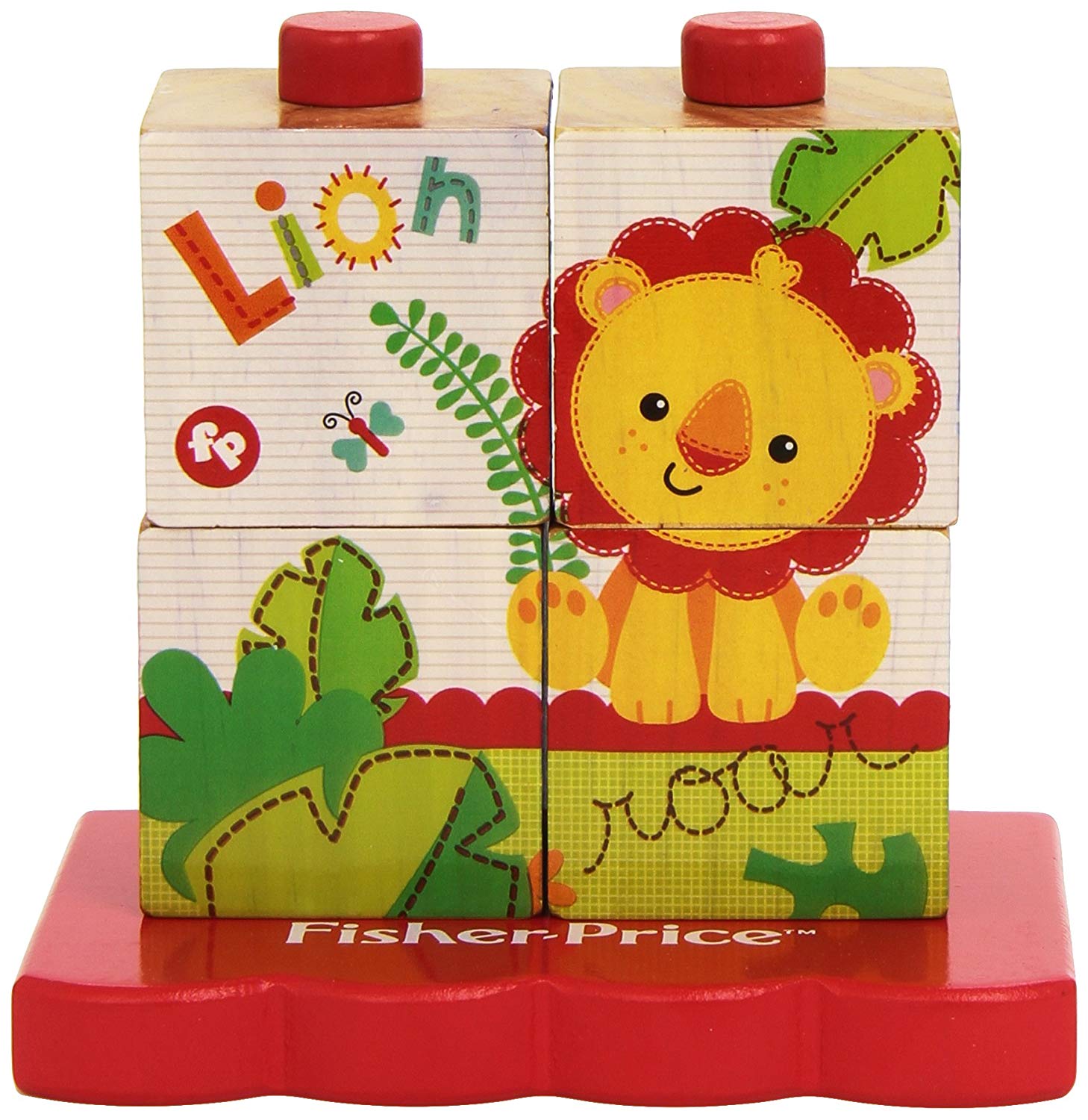 Fisher Price Stacking Block Puzzle (4 Pieces) TopToy