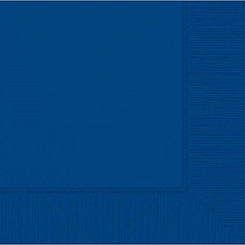 Compton (V&A) Dark Blue Floral Luncheon Paper Table Napkins