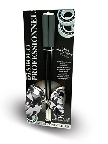 Megagic Diábolo Con Rodamiento De Bolas – Rojo Y Blanco, Eje De Metal 100%, Ideal Para Principiantes Y Profesionales, Incluye Instrucciones De Trucos
