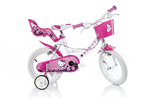 Dino Bikes 164R-HK 16-Inch Hello Kitty Bicycle Sanrio, Pink and white