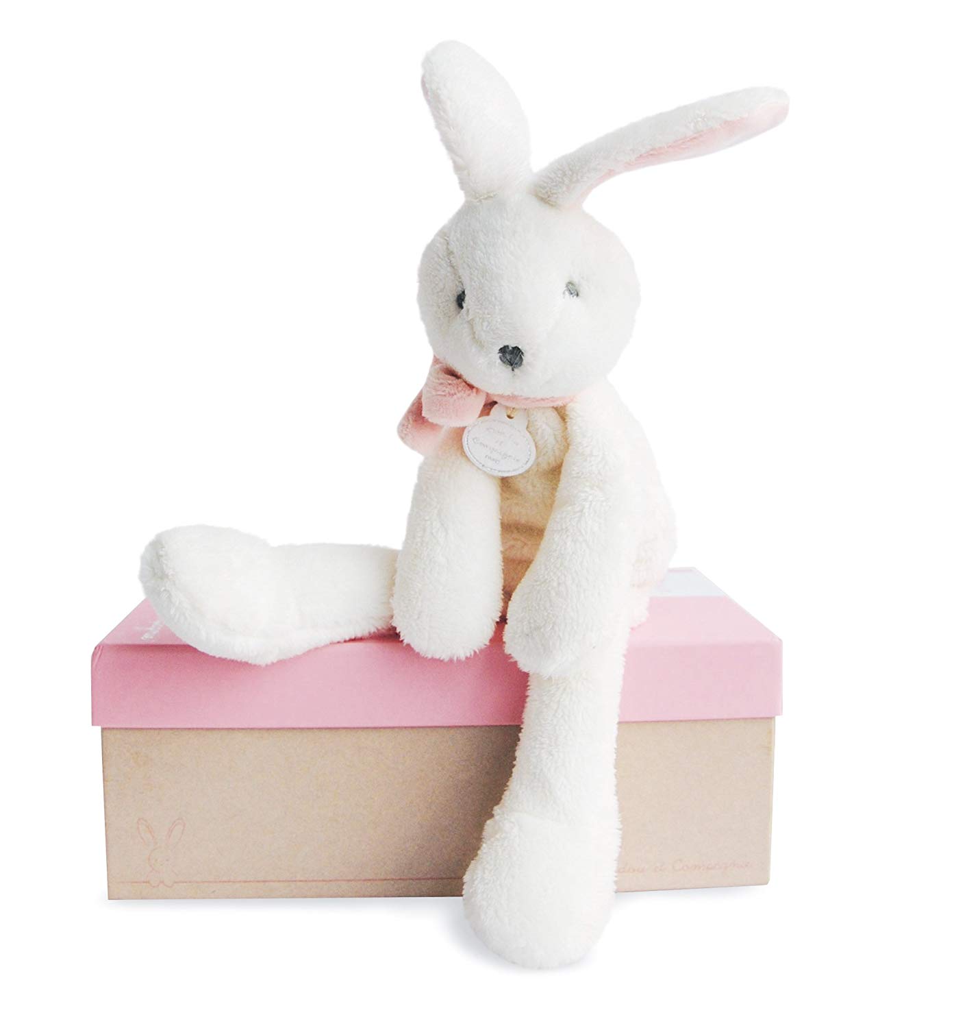 Doudou et Compagnie Dc2910 J’aime Mon Doudou – Rabbit Chic, Pink – TopToy
