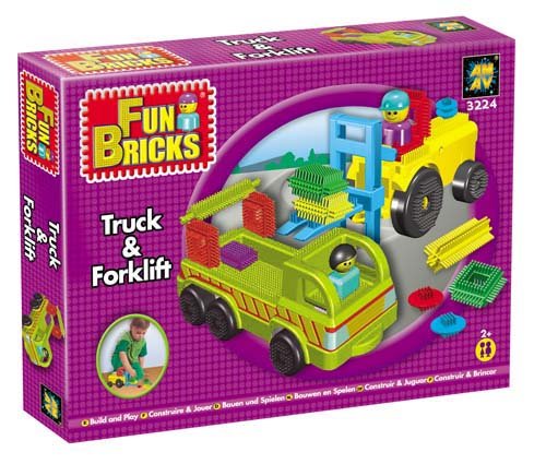Basic Fun Bricks Diamant Fun Bricks Truck and Forklift Craft Kit – TopToy USA