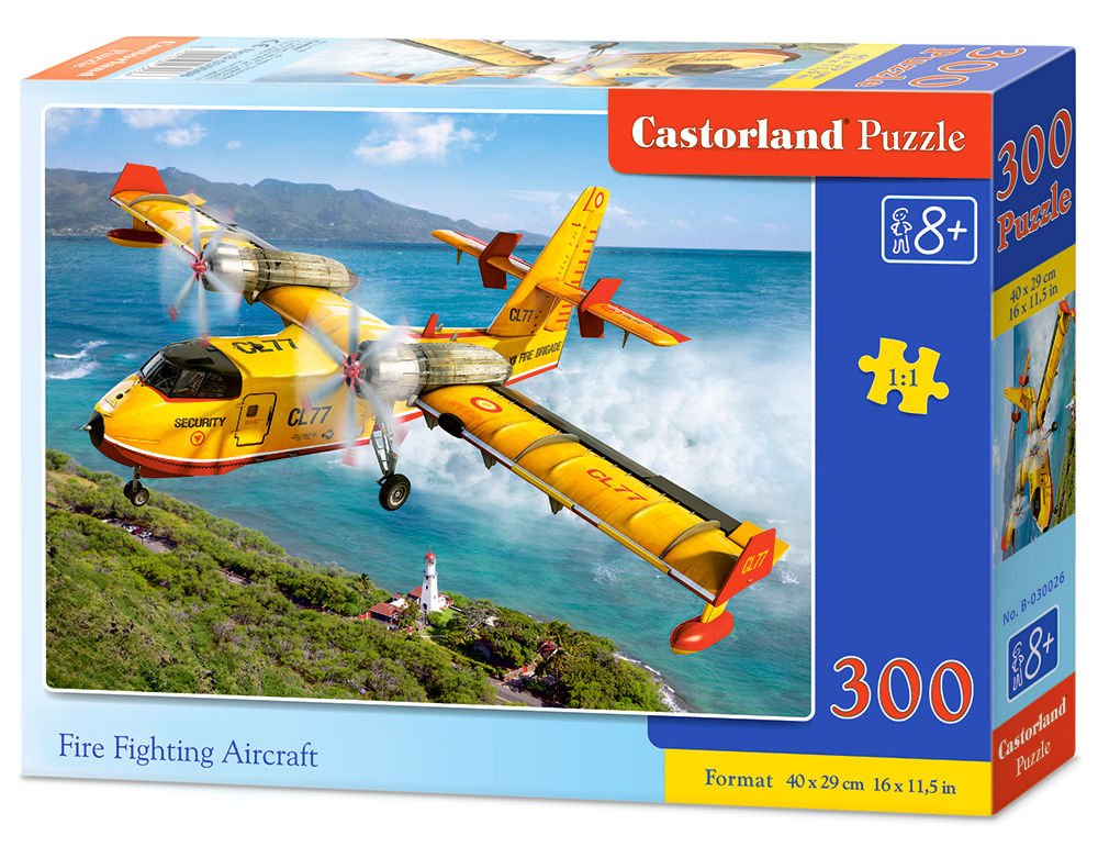 Castorland B030026 Premium Fire Fighting Aircraft Jigsaw Puzzle, 300