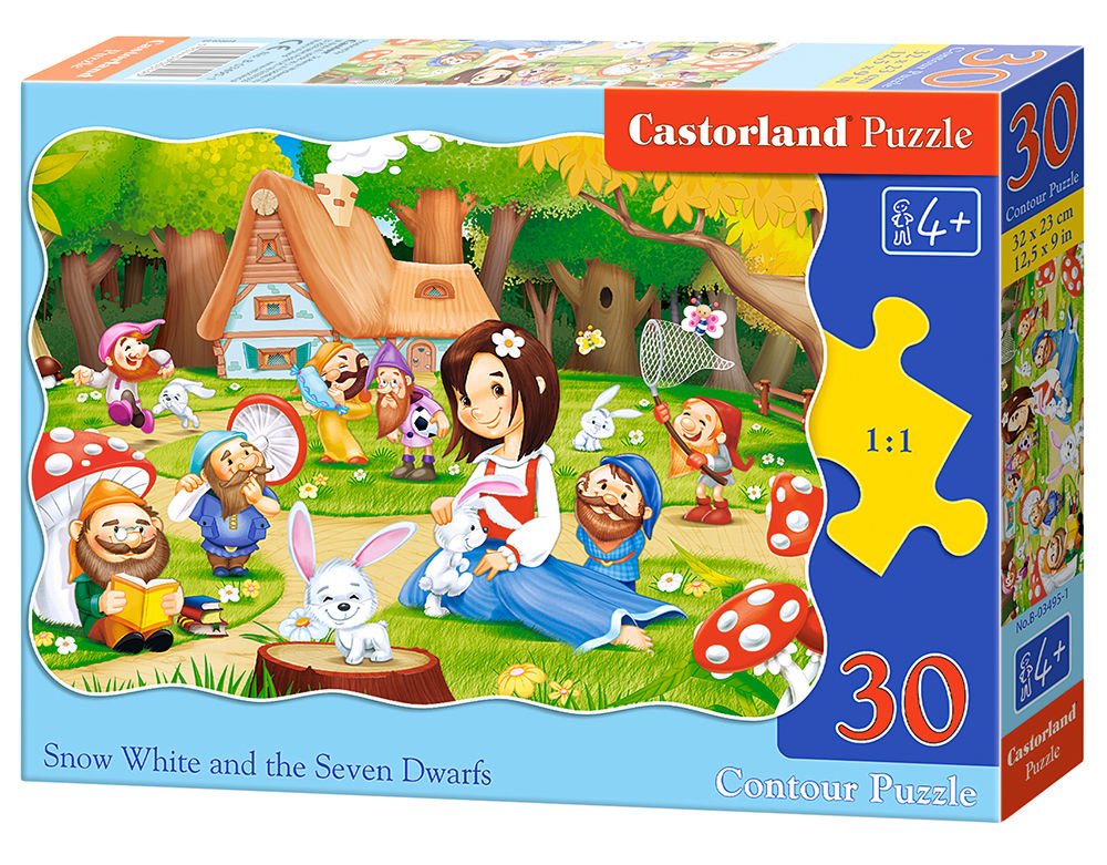 Castorland B03495 Classic Snow White and Seven Dwarfs Jigsaw Puzzle (30 ...