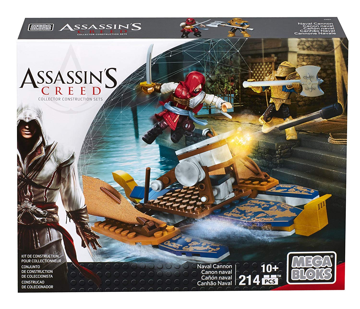 Mega Bloks Assassin's Creed Naval Cannon Building Set - TopToy