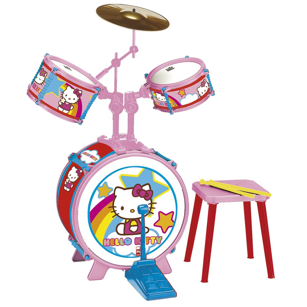 REIG Hello Kitty Drum Set with Stool (3 Pieces) TopToy