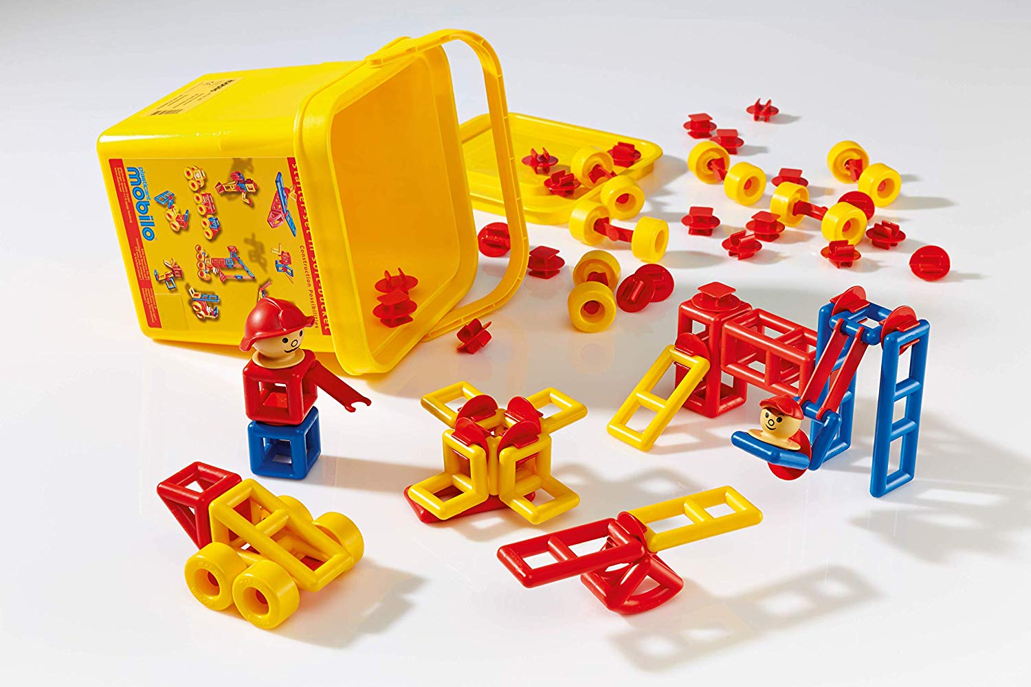 Plasticant Mobilo 256 256-Conjunto Básico Rojo Azul Amarillo 