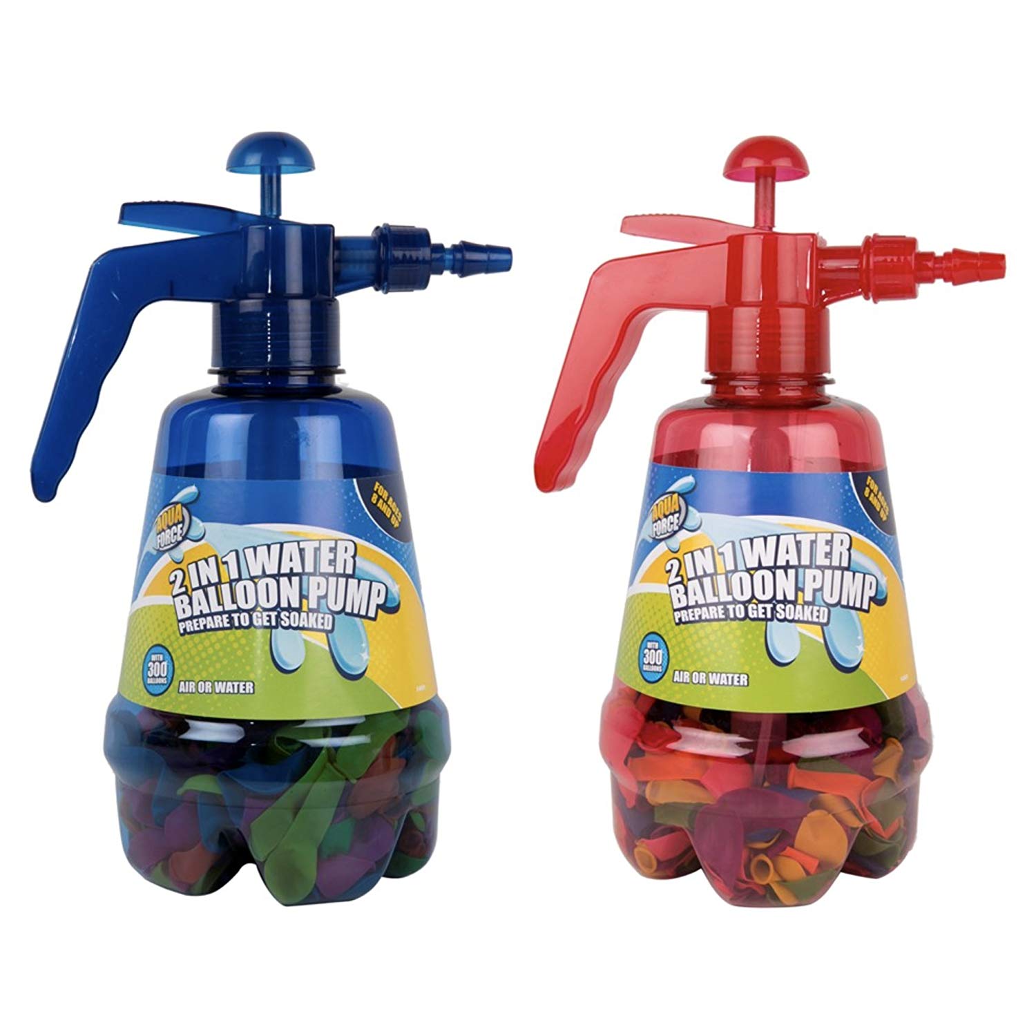 Little Helper CPWDV84575BUN, Water Balloon Pump Set, Red and Blue