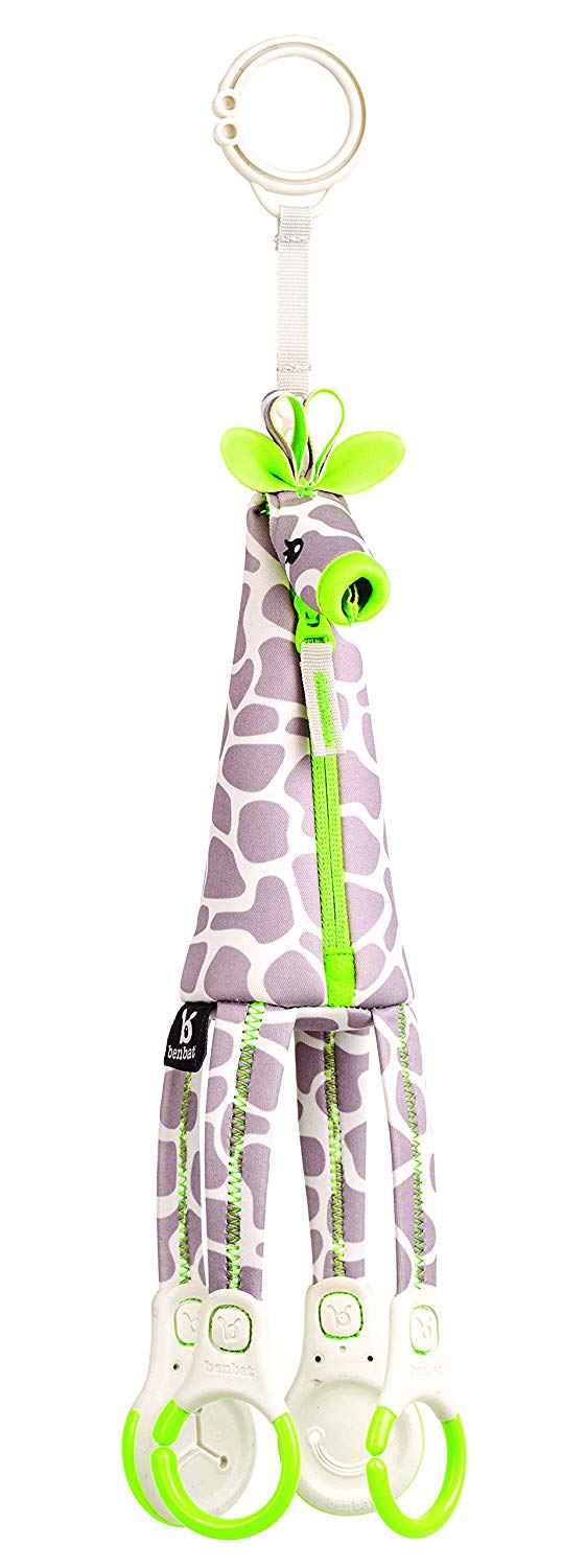 BenBat Baby Giraffe for Stroller, Grey/Green TopToy