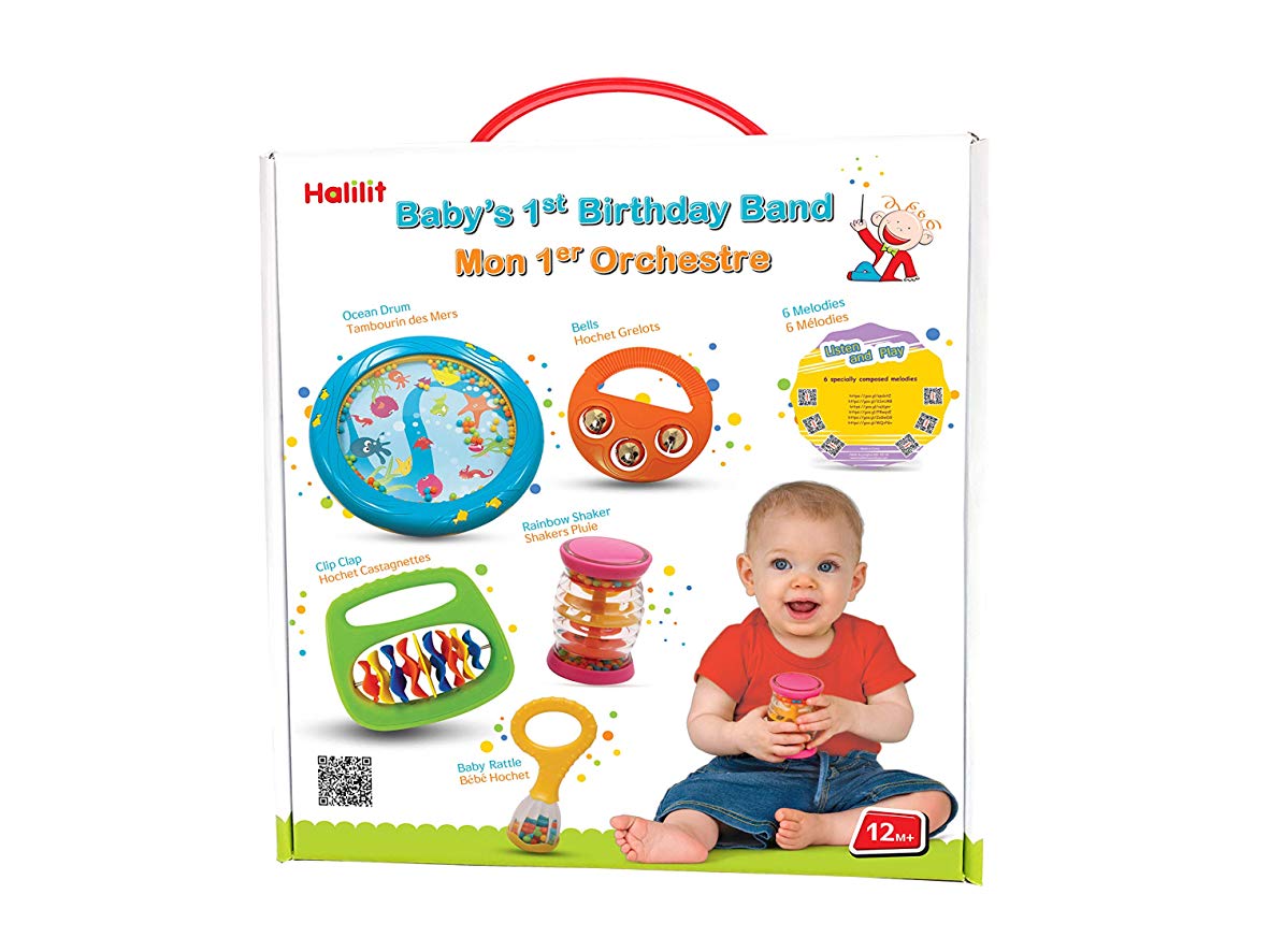 Halilit Baby's First Birthday Band Musical Instrument Gift Set 