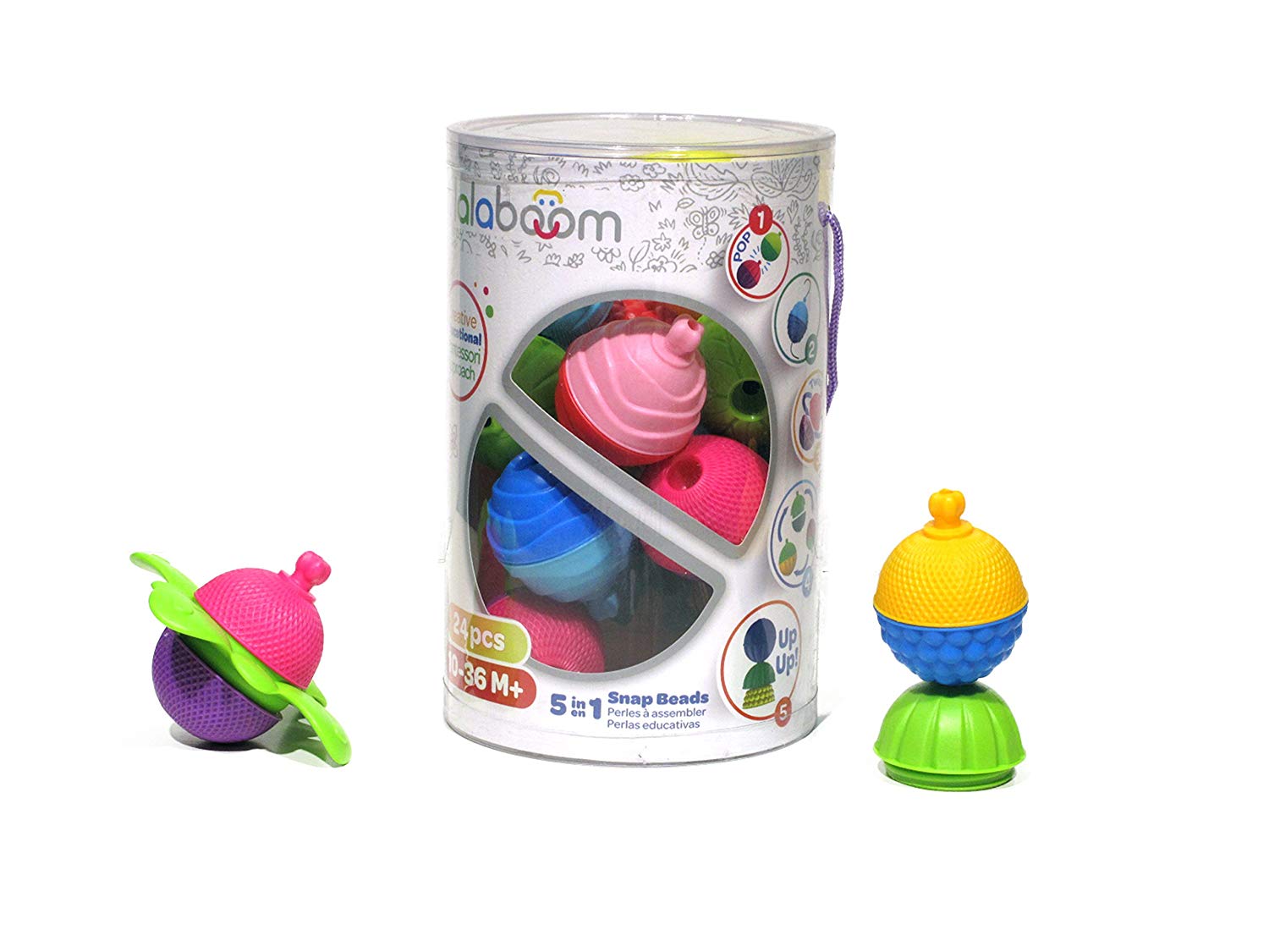  Lalaboom 36 Piece Baby Toddler Beads – Montessori