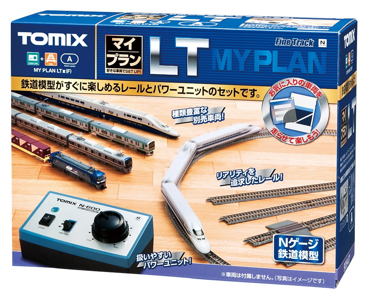 TomyTEC Kit De Rails Ovale 909477 – Écartement N, 560 X 1680 Mm, Avec Régulateur Et Alimentation, Pour Train Miniature Japonais