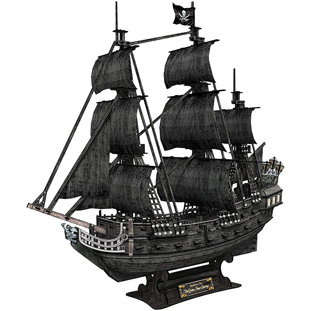 CubicFun 3D Puzzle Pirate Ship Model Ship and Boat Kit Vessel Set for