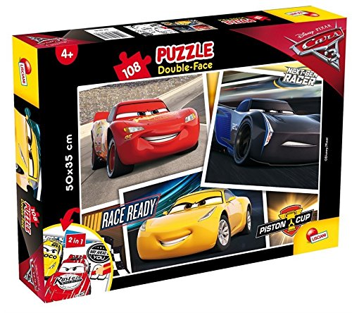 Disney 60740 Puzzle Df Plus Cars 3 The Cup, Size-50 x 35 cm. with 108 ...