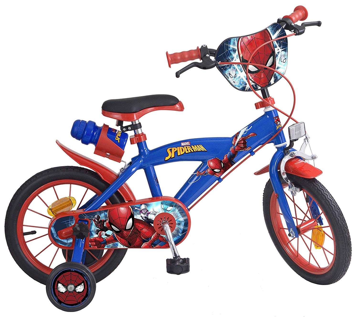 Bicicletta Bambino Batman 14 Pollici – TOIMSA CHILDREN – Telaio Acciaio, Ruote Allenamento – 4-6 Anni