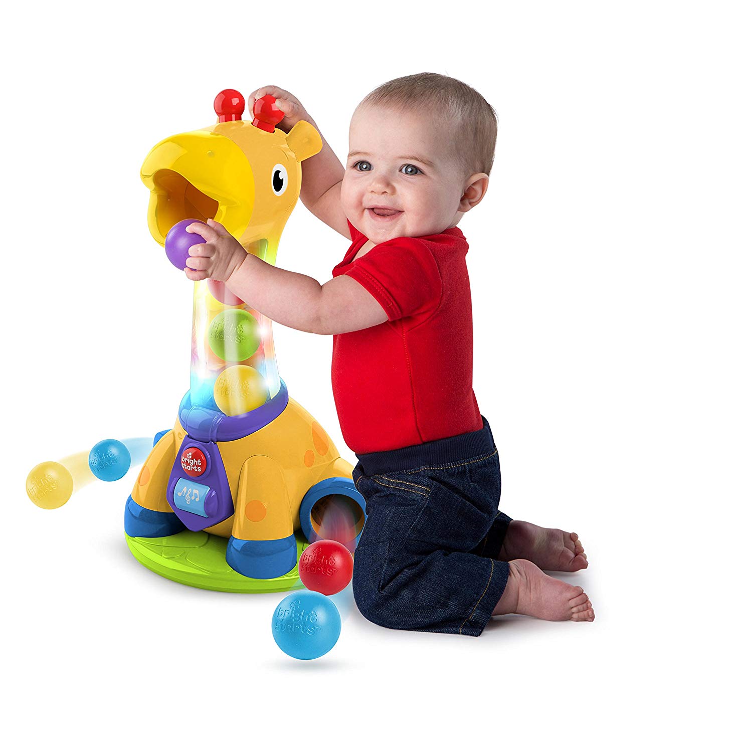 Bright Starts Spin and Giggle Giraffe TopToy