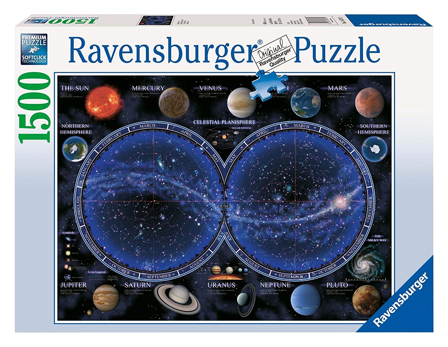 Ravensburger – Celestial Map 1500 Piece Jigsaw Puzzle – TopToy