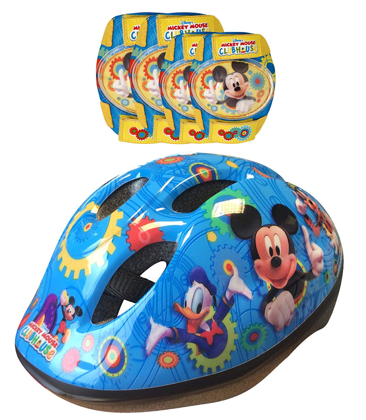 Helmet and Elbow Pads Stamp Disney Mickey Mouse Knee Pads