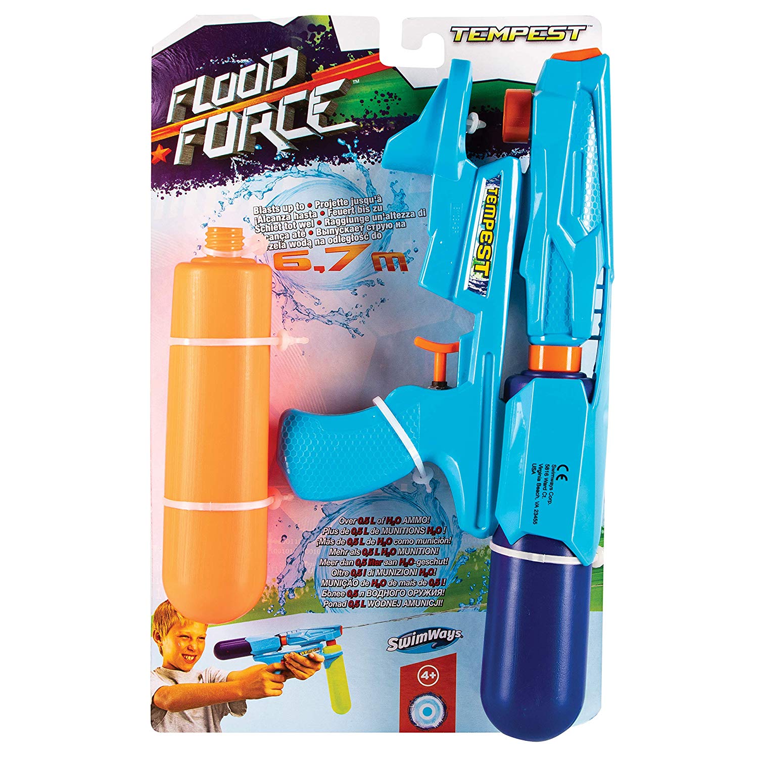 Swimways 6043766 Flood Force Tempest – Water Pistol – TopToy
