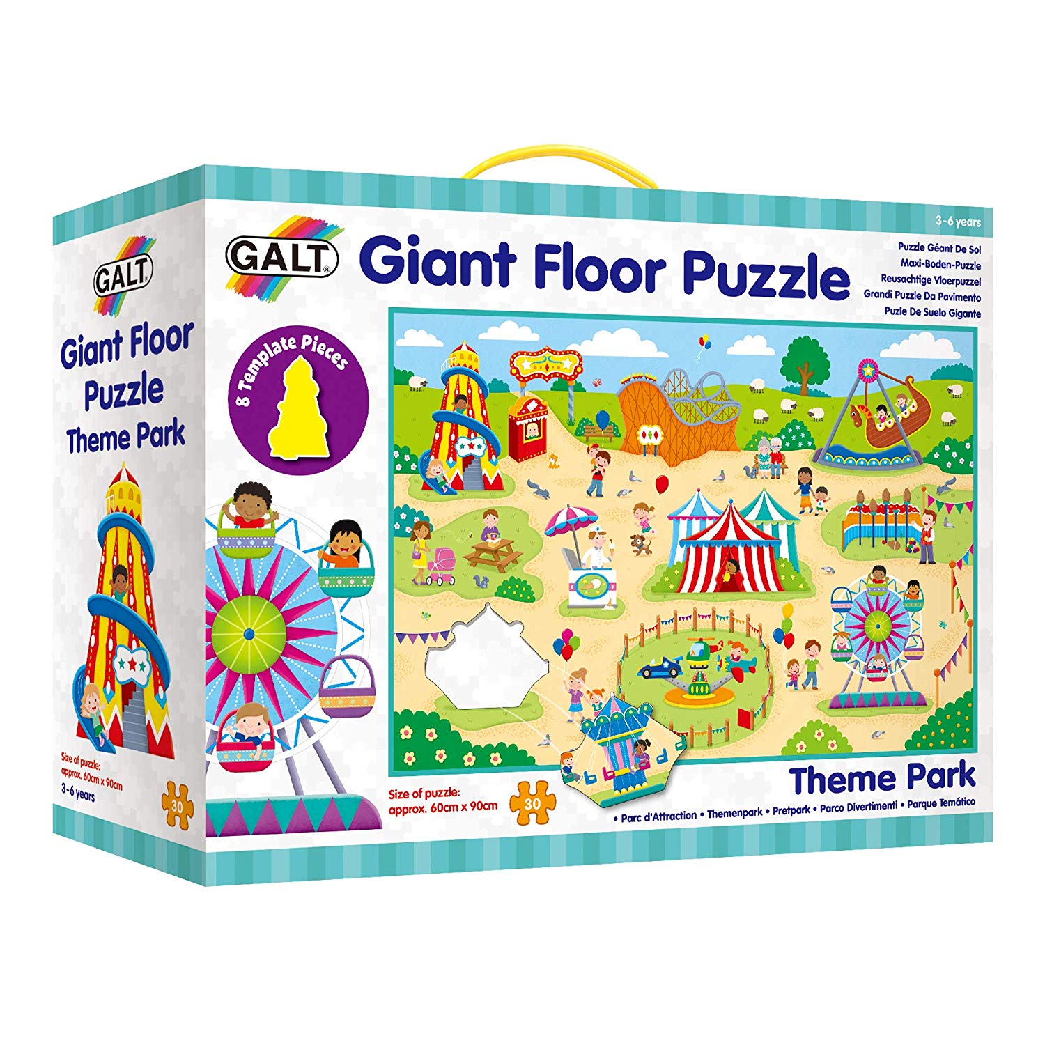 Giant Floor Puzzle Galt Age 3-6 Theme Park 