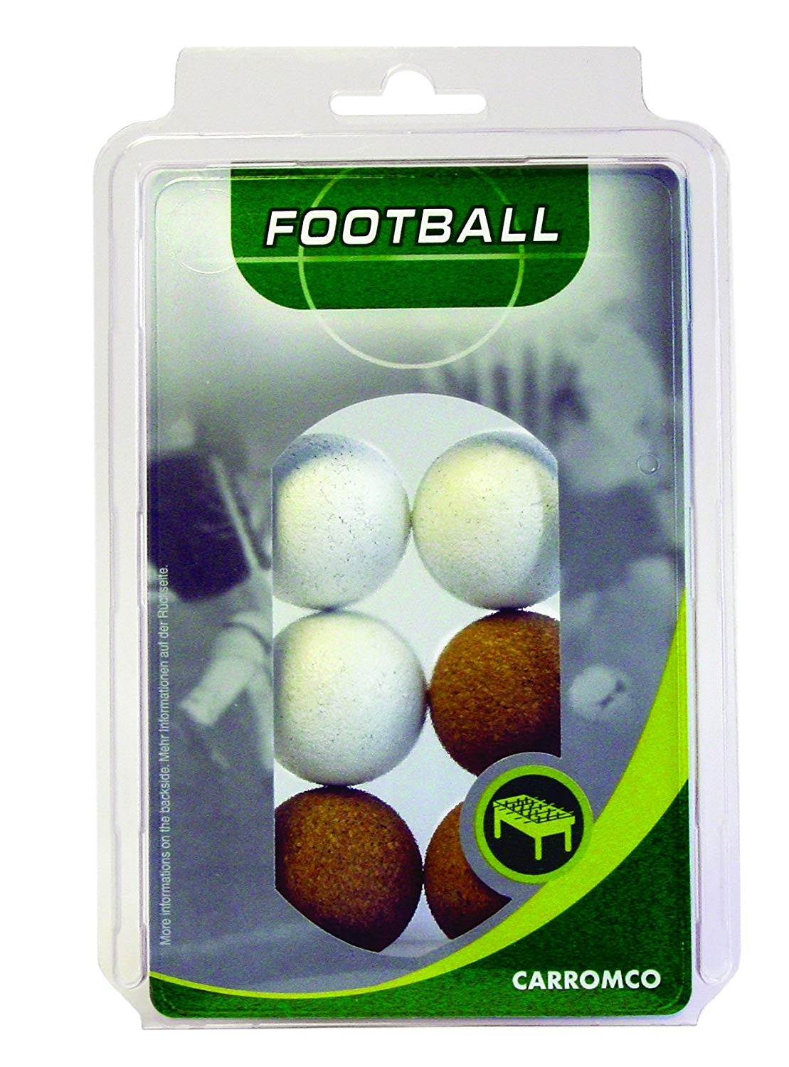Carromco Table Football Balls 3x Natural Cork / 3x White Cork TopToy
