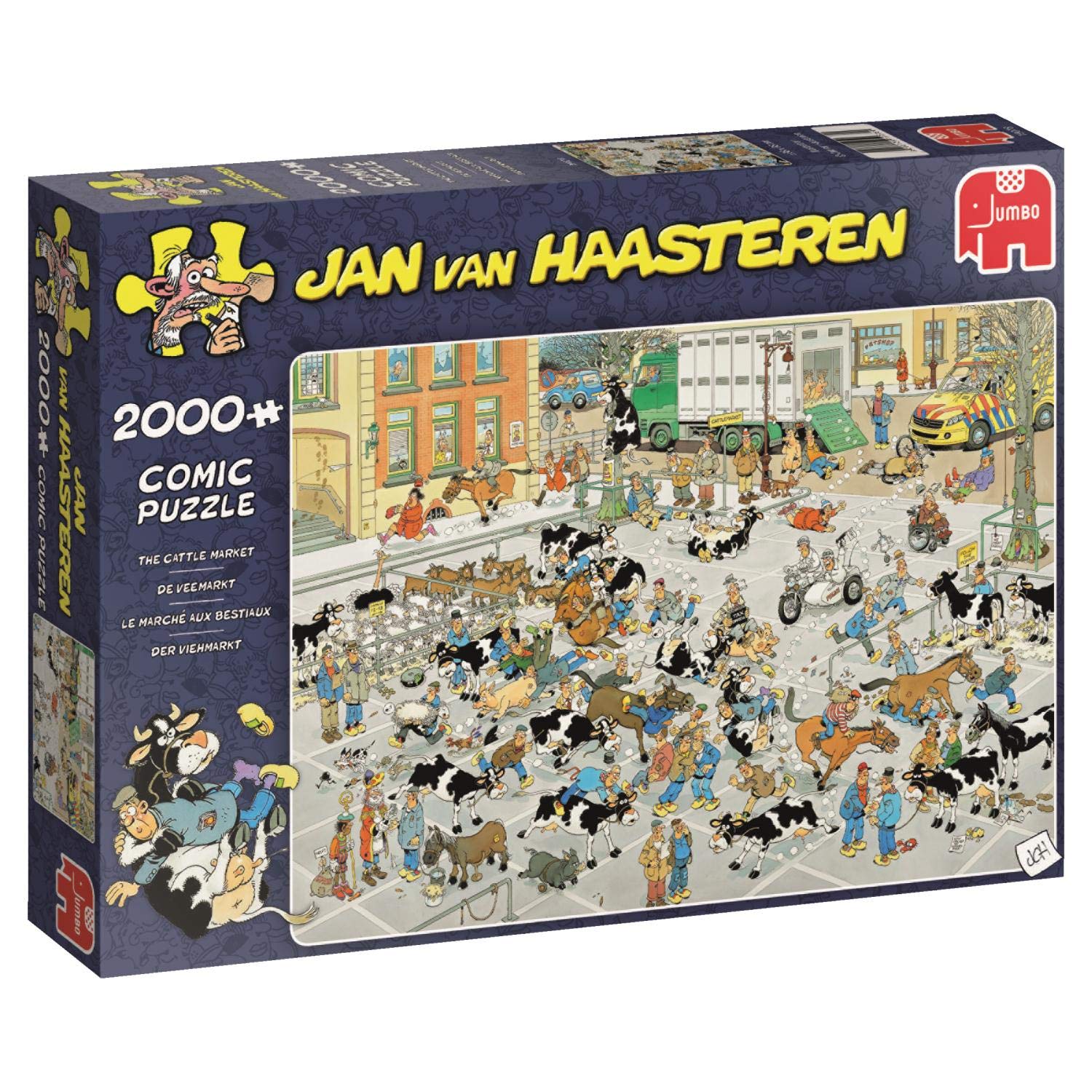 Ondergedompeld details Rimpels Jumbo 19078 Jan Van Haasteren-The Cattle Market 2000 Piece Jigsaw Puzzle –  TopToy