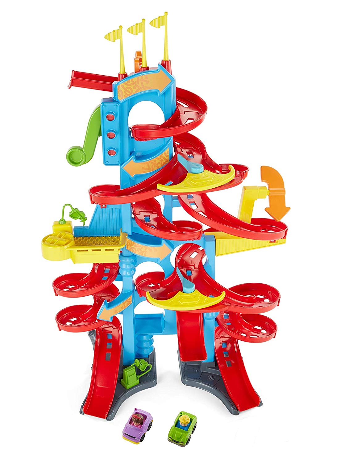 Fisher-Price FXK59 Little People High House Racing Track and Car Park ...