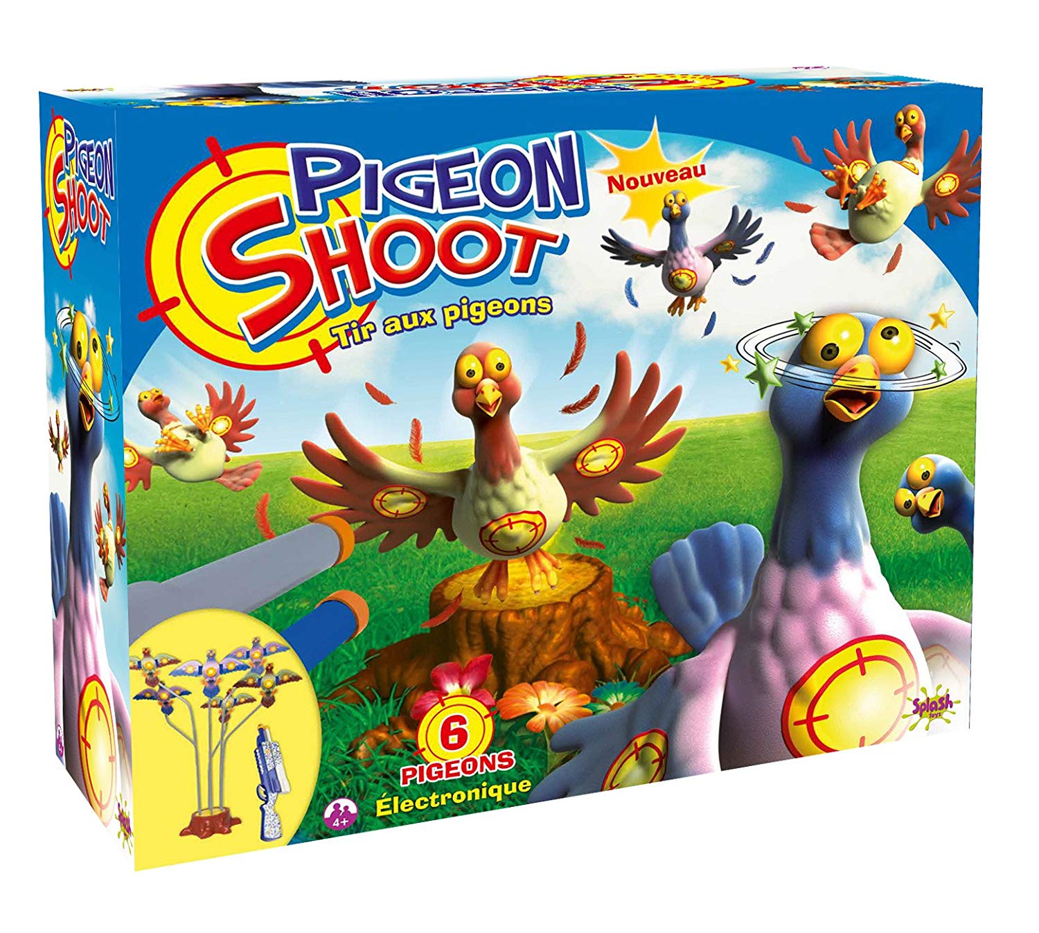 Splash Toys 56101 Shooting Game Pigeon Shoot (6 Pigeons) TopToy