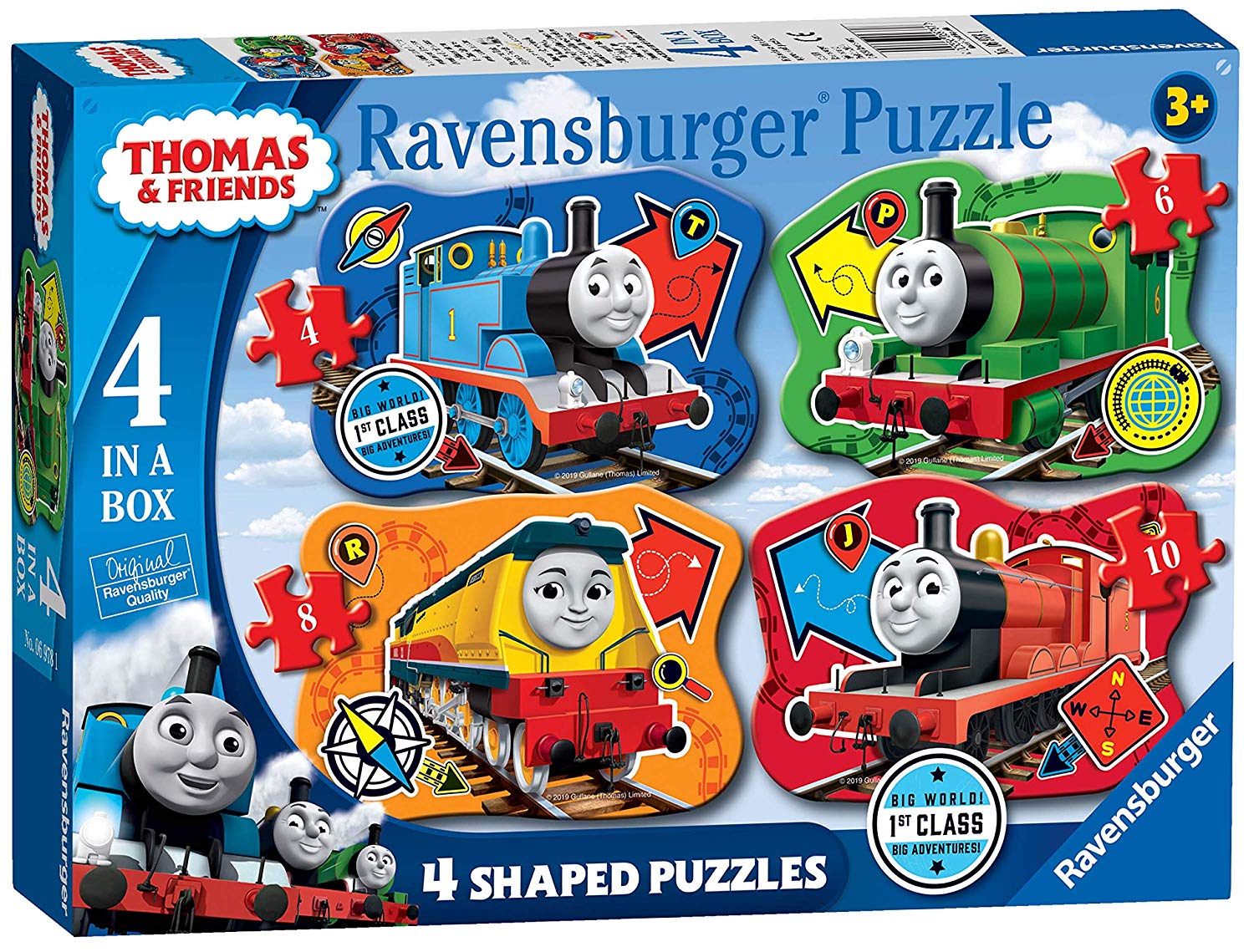 Ravensburger THOMAS & FRIENDS Large 4 Shaped Jigsaw Puzzles 