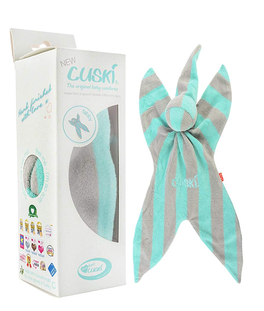 Baby comforter Cuski Original soother blanket soft calming sleep aid Used within the NHS CUSKI FABBY