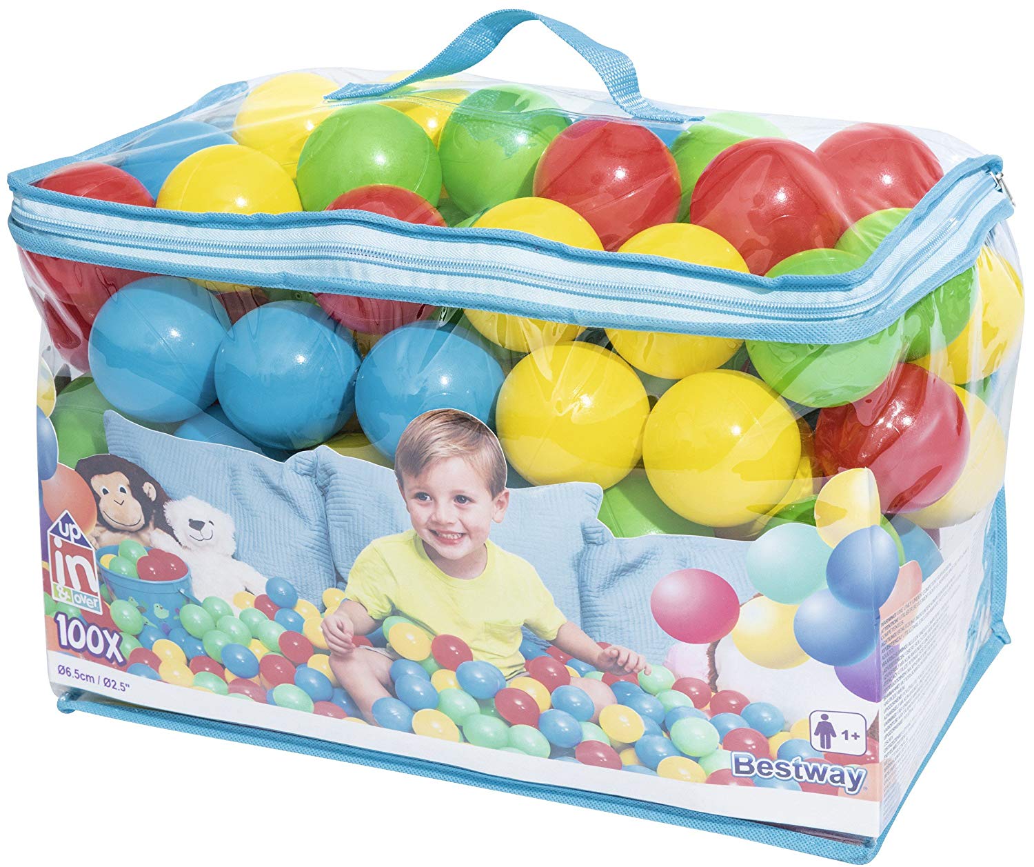 Bestway Splash and Play 100-Bouncing Balls - 6.5 cm