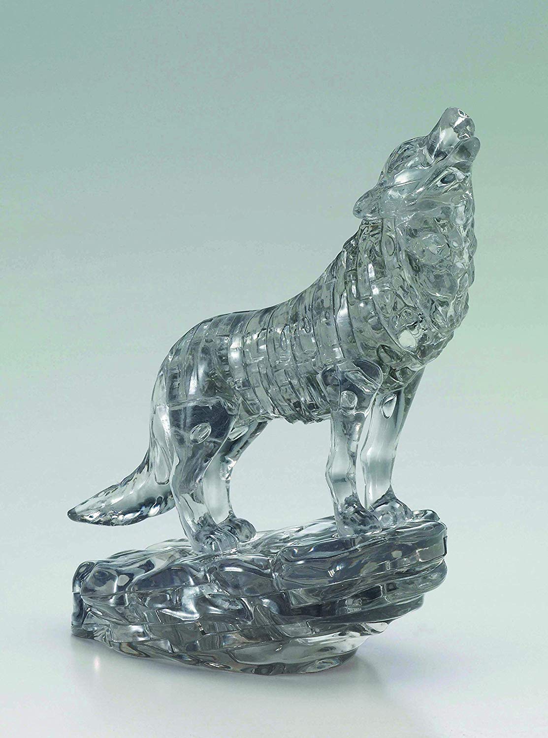 HCM Kinzel 59181 Crystal Puzzle Wolf Black 37 Pieces, Colourful TopToy