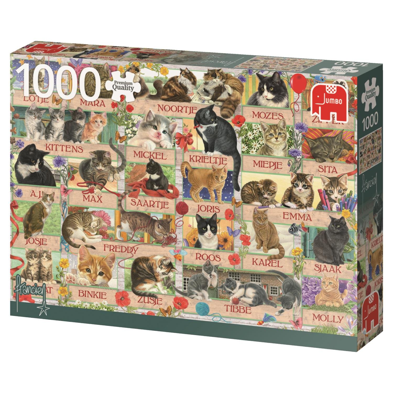 Jumbo Premium Puzzle Collection ‘Cat Anniversary’ 1,000 Piece Jigsaw