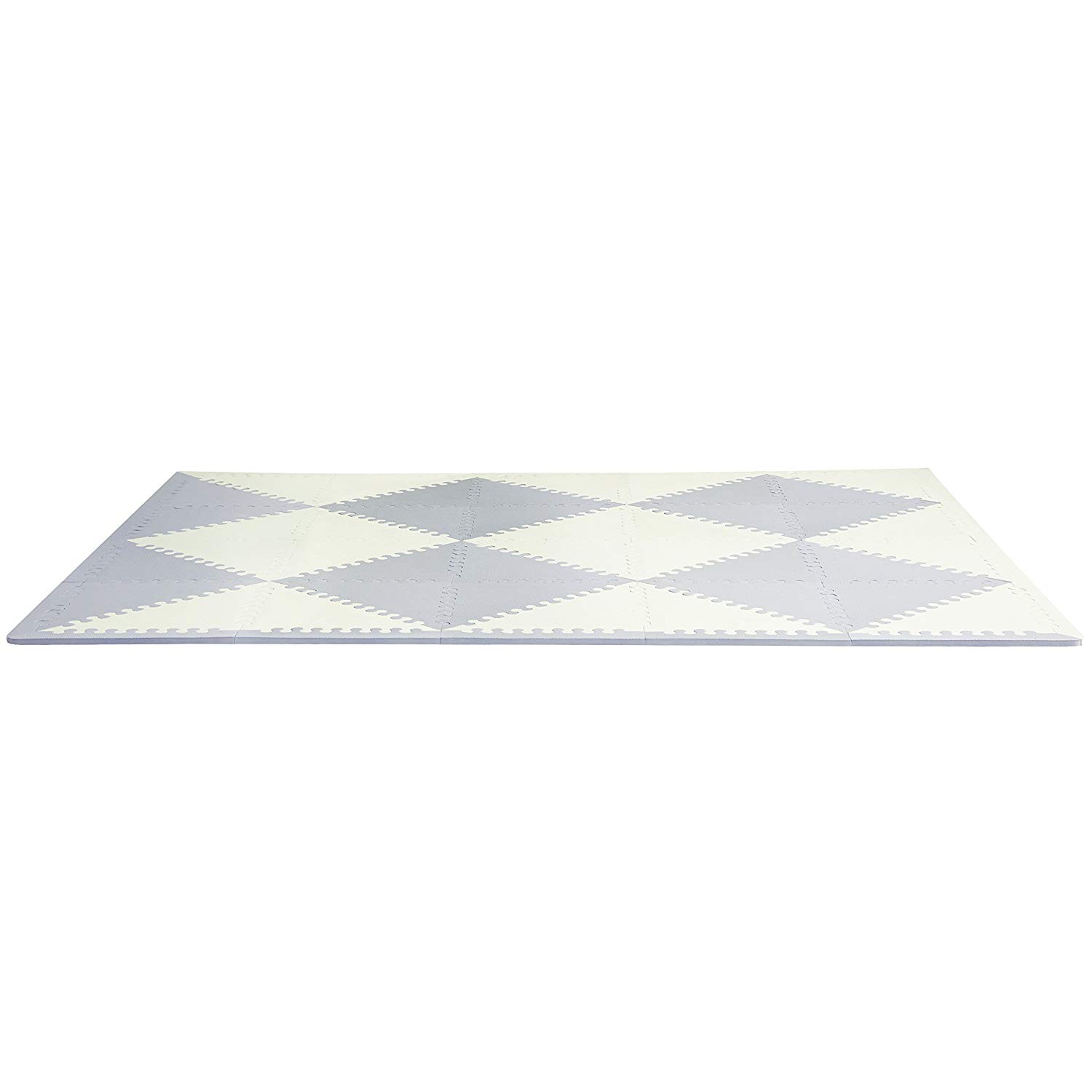 GreyCream Playspot Geo Foam Floor Tiles