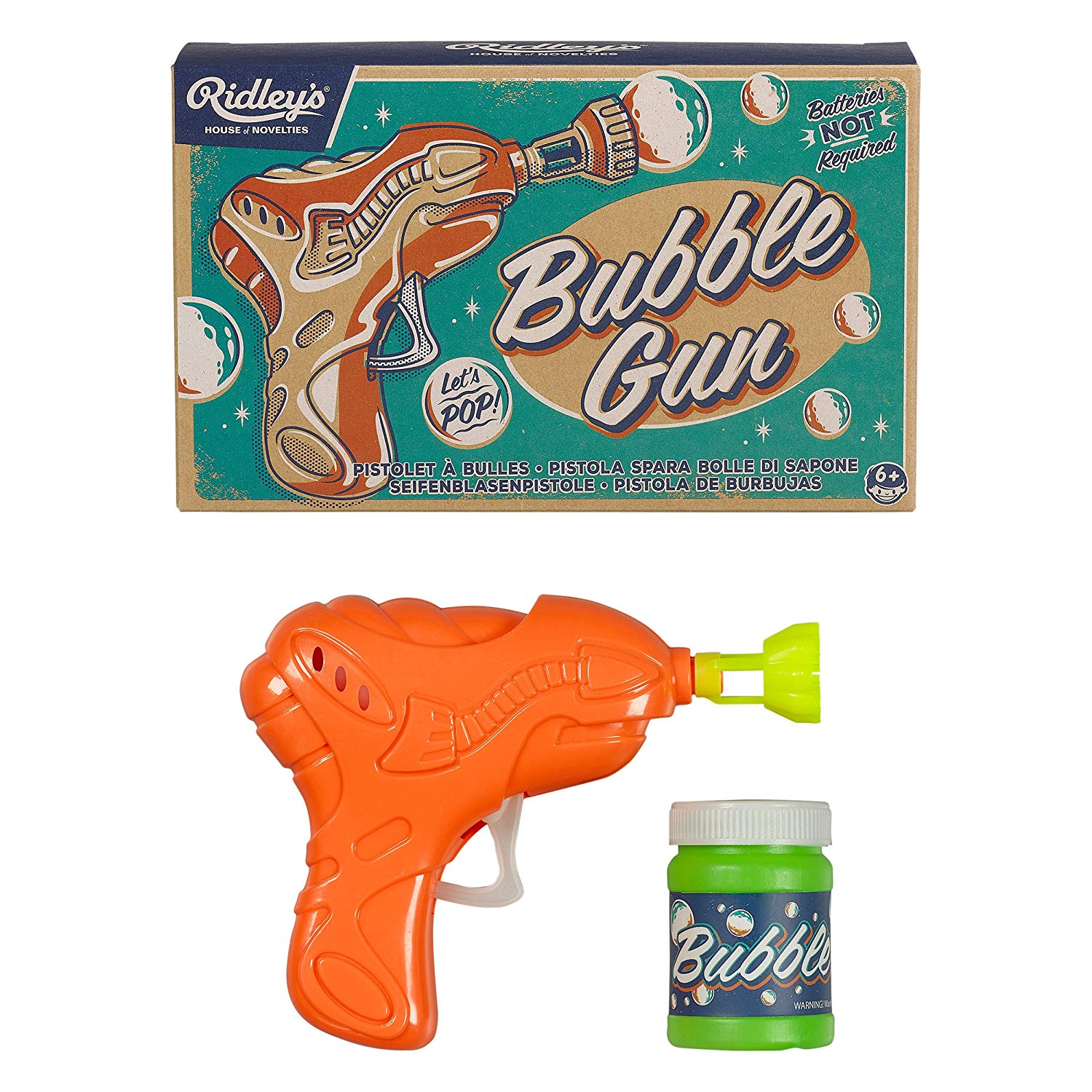 Ridley’s Bubble Gun No Batteries Needed Bubble Water Included
