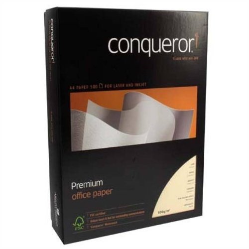 Conqueror Laid WMK FSC Mixed Credit Paper 100gsm 210x297mm – Vellum ...