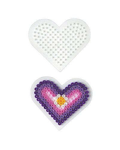 Hama Beads Square, Circle, Hexagon & Heart Pegboard Set – TopToy