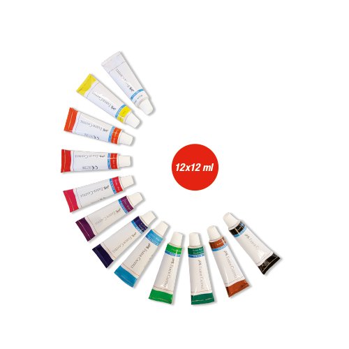 Pastilles De Gouache, 12 Couleurs