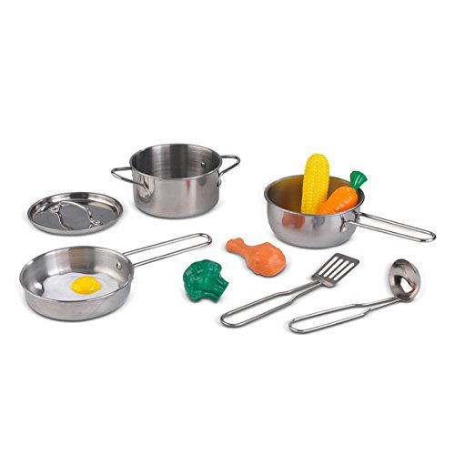 Deluxe Kochtopf Kinder+Lebensmittel-Set Küchenspielzeug 63186 KidKraft 10-tlg 