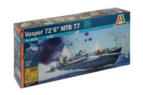 Italeri 510005610-1:35 Vosper 72 inch 6 inch MTB 77