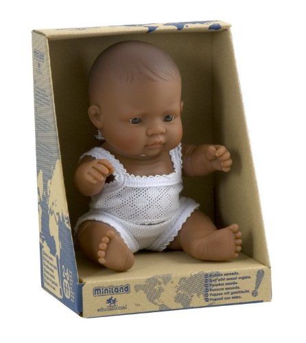 Miniland Miniland31127 Baby Hispanic boy 21 cm Doll 31127, Multi-Color - Image 2