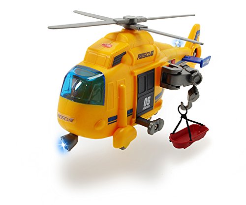 Dickie 203302003 Kids Action Series Rescue Helicopter, Yellow – Toptoy