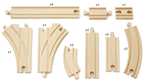 BRIO World Expansion Pack - Intermediate Wooden Train Track for Kids Age 3 Years Up - Compatible with all BRIO Railway Sets & Accessories - Image 3