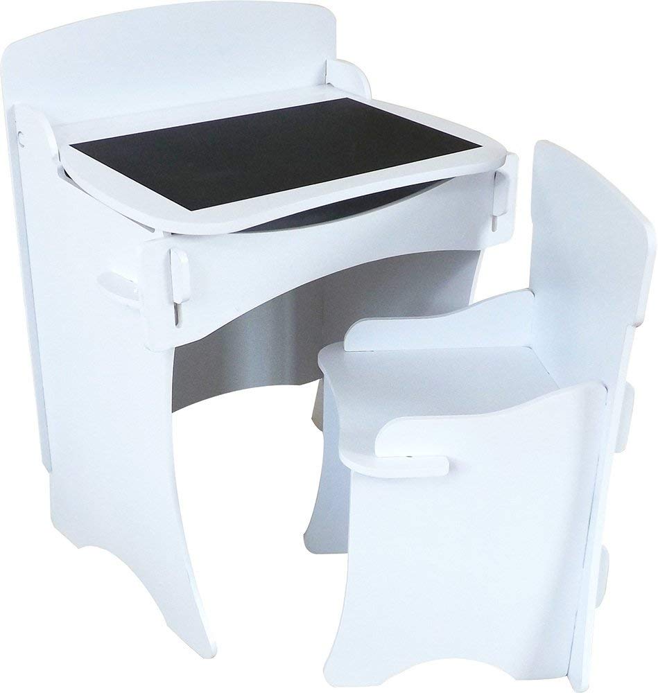 Kidsaw Kinder Desk and Chair (White) TopToy
