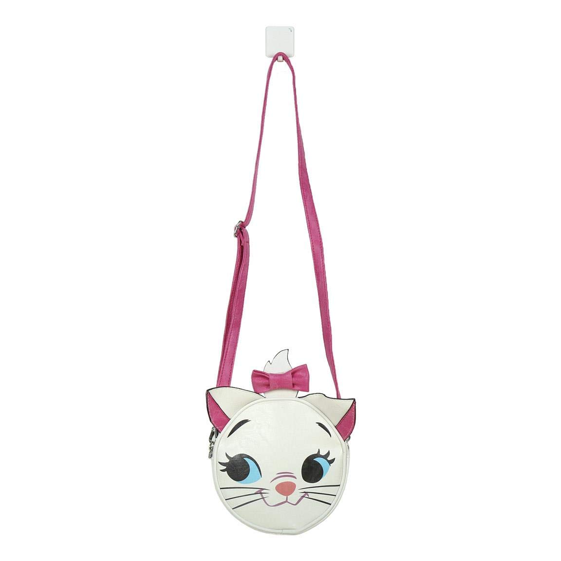 Cerdá Bolso Bandolera Disney Marie Casual Daypack, 18 cm, White (blanco) - Image 2