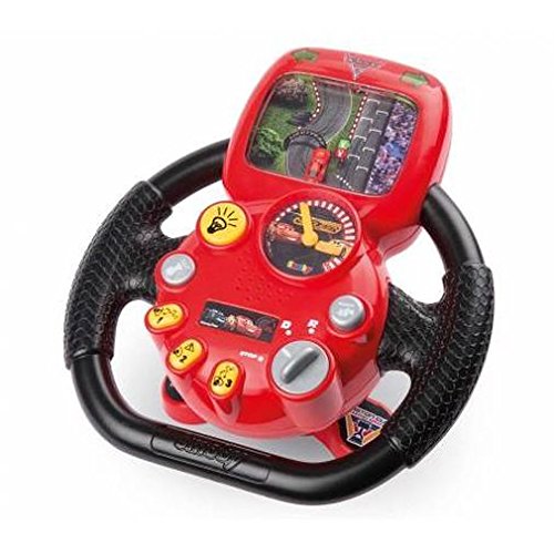 Disney Cars 370106 Lightning McQueen Steering Wheel Toy with Rolling ...