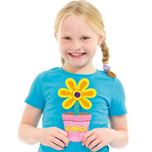 Baker Ross Flower Pot Art & Card Craft Shapes For Children to Decorate