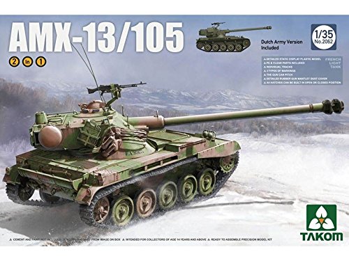 TAKOM Tak 2062&nbsp;&ndash;&nbsp;Model Kit French Light Tank AMX 13/105&nbsp;2&nbsp;in 1