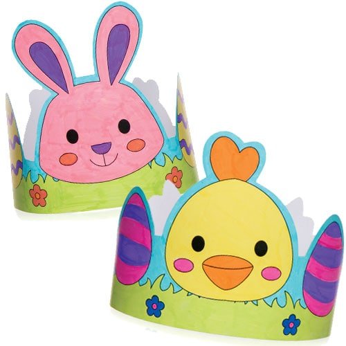 Baker Ross Easter Colour-in Crowns for Children to Design Make and ...